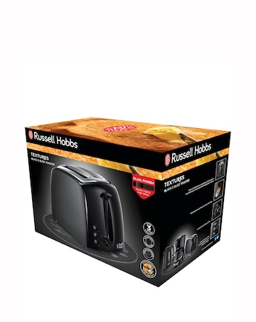 Russell Hobbs 21641 Textures 2 Slice Black Toaster