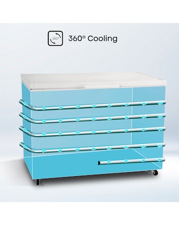 Hisense FC386D4AWLE Static 297L Chest Freezer - White