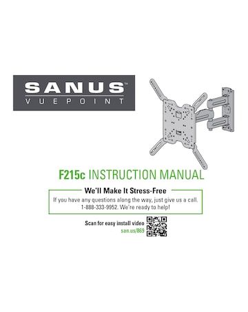 Sanus F215c-B2 Full-Motion 32-47" TV Bracket