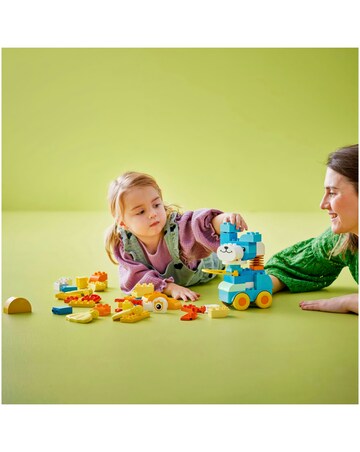 LEGO DUPLO Town 3in1 Animals on Wheels Building Toy for Imaginative Play 10448