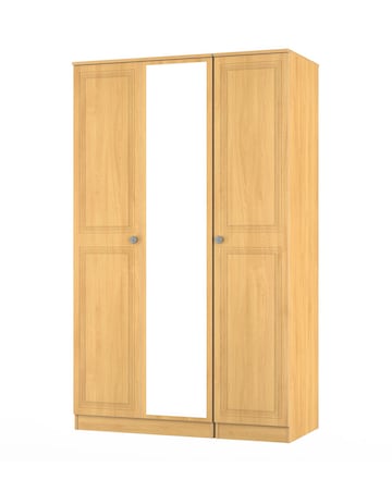 Richmond Ready Assembled 3 Door Mirrored Wardrobe