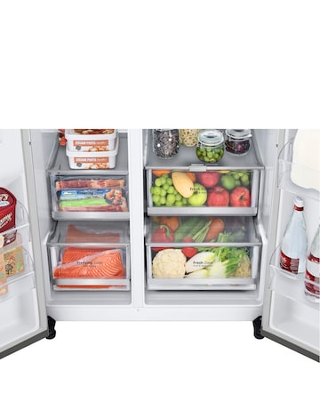 LG InstaView GSVV80PYLL 655L American Fridge Freezer - E Rated