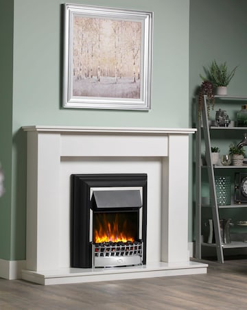 Dimplex Cheriton Deluxe Chrome Optiflame Electric Fire