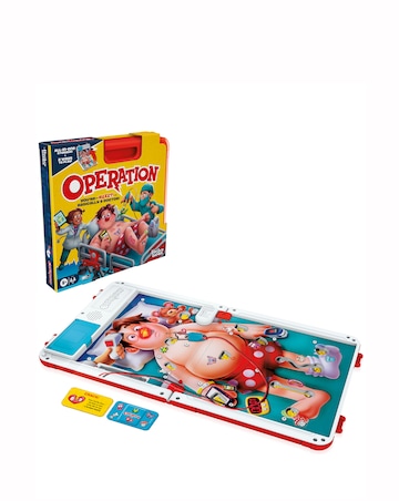 Operation Electronic Board Game with All-in-One Carrying Case