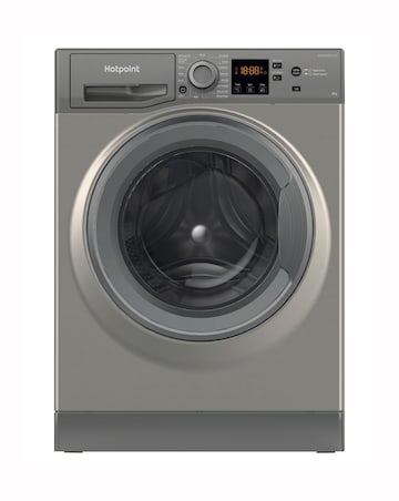 Hotpoint Anti-Stain NSWM 846 GG UK 8kg, 1400rpm Washing Machine - Graphite