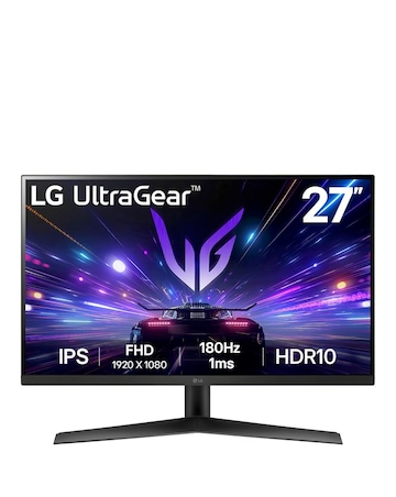 LG UltraGear 27GS60F-B.AEK 27in 180Hz Full HD Rapid IPS LCD Gaming Monitor