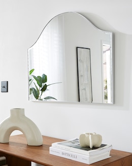 Silver Arch Bevel Edge Wall Mirror