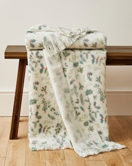 Merry Berries Faux Mohair Throw