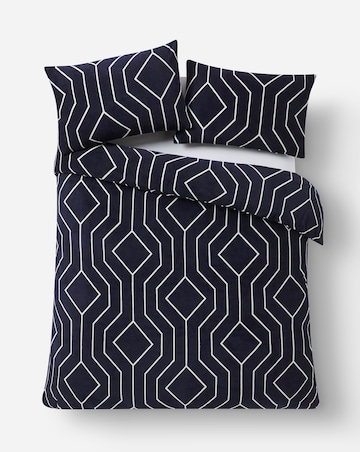 Fleece Geo Duvet Cover Set