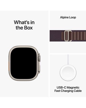 Apple Watch Ultra 2 Cellular 49mm Titanium Case with Indigo Alpine Loop - Large