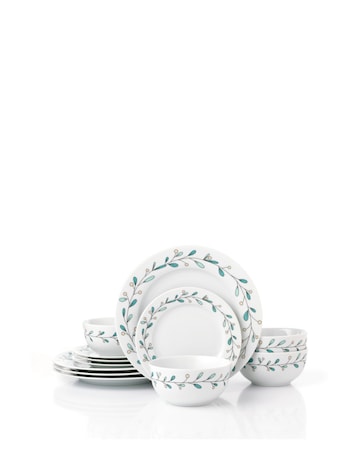Watserside Mistletoe 12 Piece Dinner Set