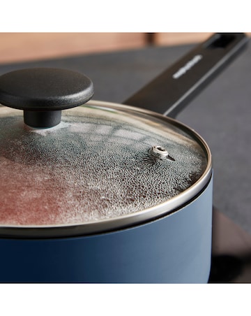 Morphy Richards Recycled Aluminium Blue 5 Piece Pan Set