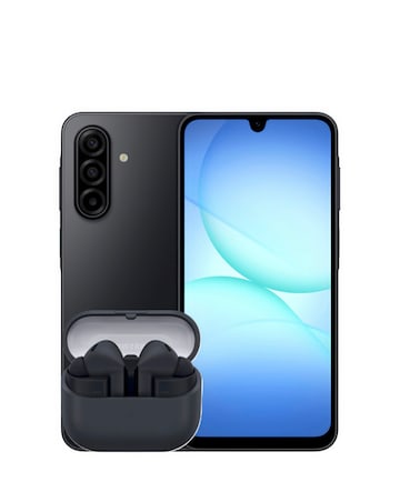 Samsung Galaxy A17 128GB 5G - Black and Buds3 FE - Black Bundle