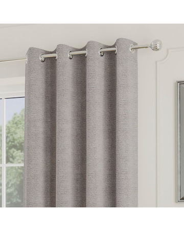 Royal Luxury Boucle Lined Eyelet Curtains
