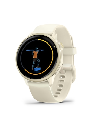 Garmin Vivoactive 6 AMOLED 42mm Smart Watch - Lunar Gold