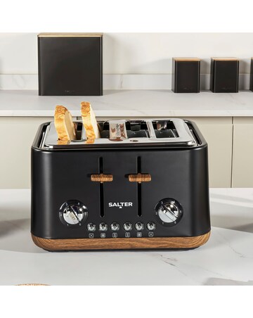 Salter Toronto 4 Slice Black Toaster