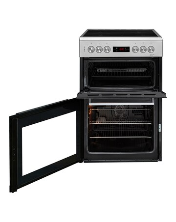 Beko KDC653S Double Oven Electric Cooker - Silver