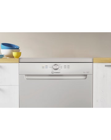Indesit D2F HK26 S UK Full Size Dishwasher - 14 Place Settings - Silver