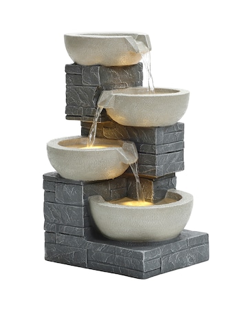 Charles Bentley 4 Tier Cascading Bowls Water Feature