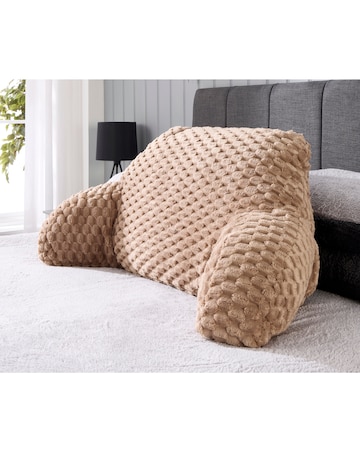 Chunky Waffle Faux Fur Cuddle Cushion