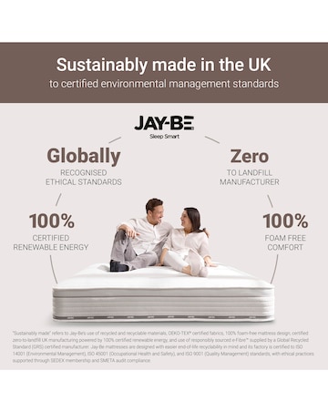 Jay-Be Hybrid 2200 e-Pocket Truecore Mattress - Firm