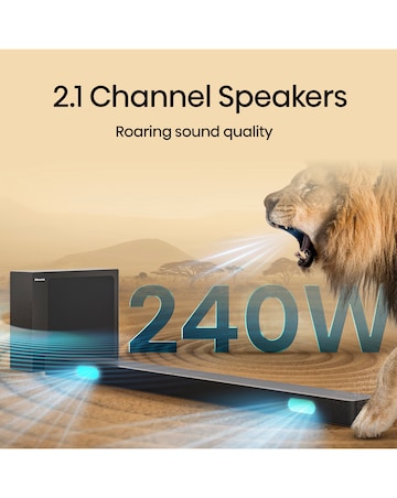 Hisense HS2100 2.1ch 240W Soundbar with DTS Virtual X and Wireless Subwoofer