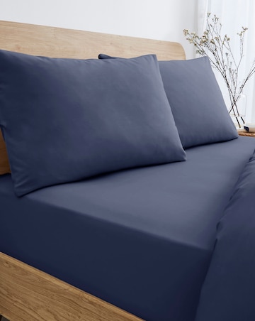 Pure Cotton 200 Thread Count Extra Deep 38cm Fitted Sheet