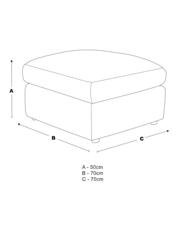 Missy Chenille Footstool