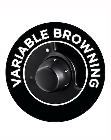 Russell Hobbs 21641 Textures 2 Slice Black Toaster