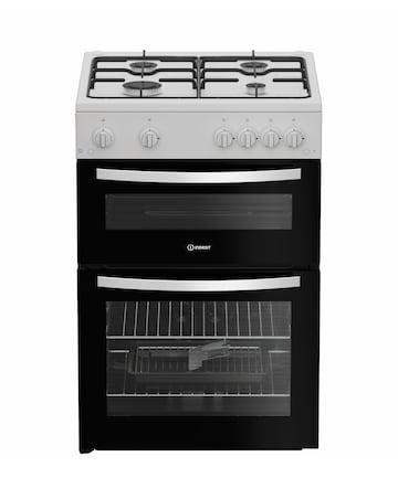Indesit ITG6GW 60cm Gas Twin Cooker - White + Installation