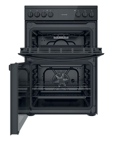 Indesit ID67V9KMB/UK 60cm Electric Double Cooker + Installation