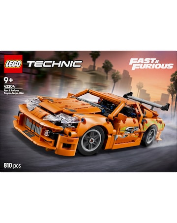 LEGO Technic Fast and Furious Toyota Supra MK4 Toy Sports Car Model Kit 42204