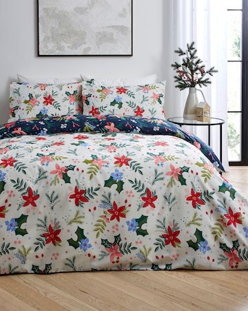 Noelle Christmas Floral Duvet Cover Set