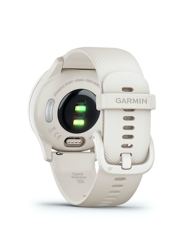 Garmin Vivomove Sport Smart Watch - Ivory with Silicone Band