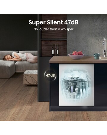 Hisense HV642E90UK Fully Integrated Full Size Dishwasher 13 Place Settings White