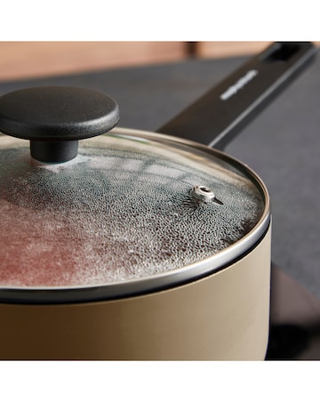 Morphy Richards Recycled Aluminium Cream 5 Piece Pan Set