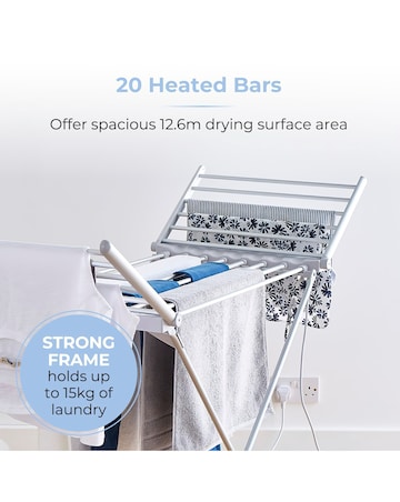 Tower Winged Heated Airer + Cover