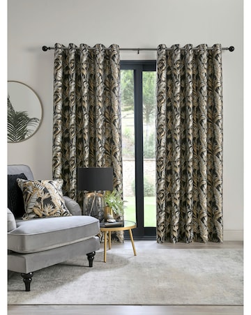 Laurence Llewelyn Bowen Paradise Palm Jacquard Eyelet Curtain
