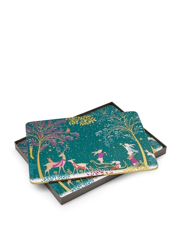 Sara Miller Woodland Tales Set of 4 Placemats