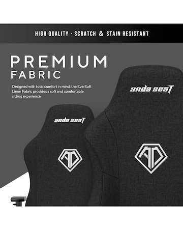 AndaSeat Phantom 3 Premium Gaming Chair - Black Fabric