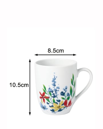 Waterside Watercolour Floral 16 Piece Dinner Set