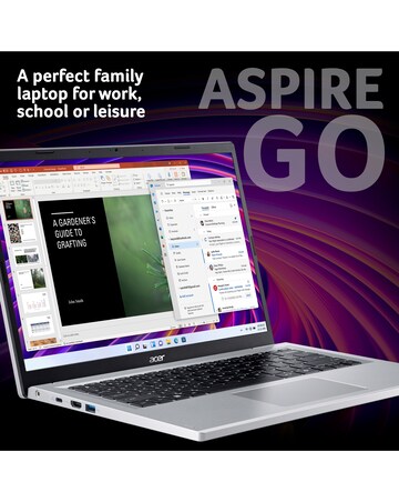 Acer Aspire Go 14 Laptop Slim - 14in FHD ComfyView Intel N200 4GB 256GB