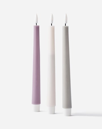 Pastel Taper LED Candles