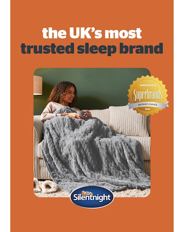 Silentight Luxury Super Cosy Heated Throw - Grey