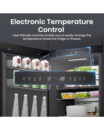 Hisense KitchenFit RB5K330GSFC Smart 60/40 Fridge Freezer - Black