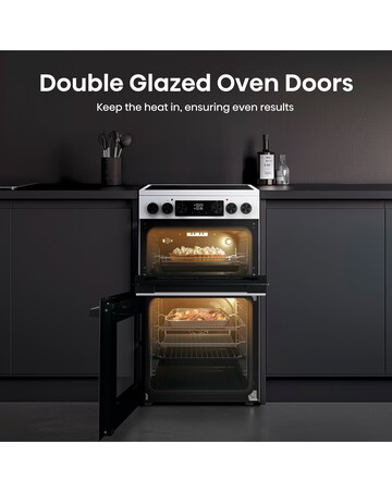 Hisense HDCEC5C10W 50cm Electric Double Cooker - White
