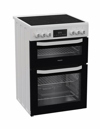 Hotpoint HTE6VDCW 60cm Electric Twin Cooker with Multiflow - White Installation