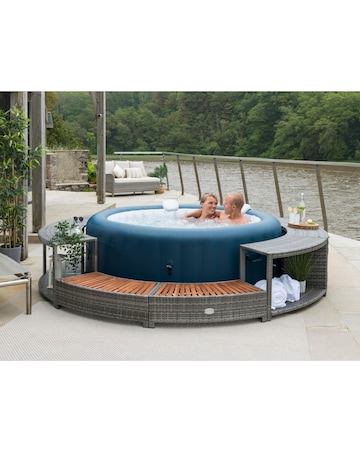 Lay-Z-Spa 180cm Round Rattan Hot Tub Surround