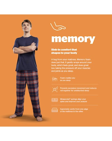 Silentnight 7 Zone Memory Foam Rolled Mattress - Medium Firm