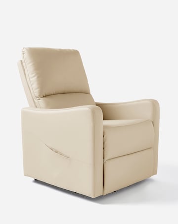 Lincoln Faux Leather Electric Recliner Armchair